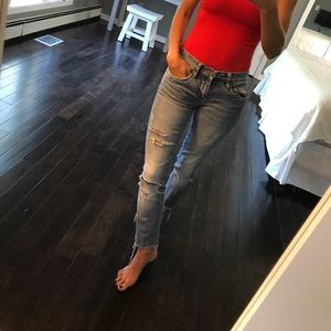 BLANK NYC distressed ankle length denim jeans 24